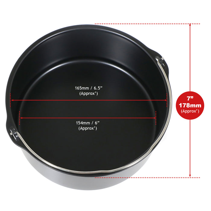 7" Baking Tin for Ninja Foodi Multi Cooker OP100 OP300 OP350 OP450 OP500 OL550