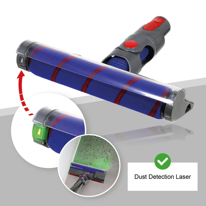 Brush Head for Dyson V10 SV12 V11 SV14 Vacuum Cleaner Floor Soft Roller Laser