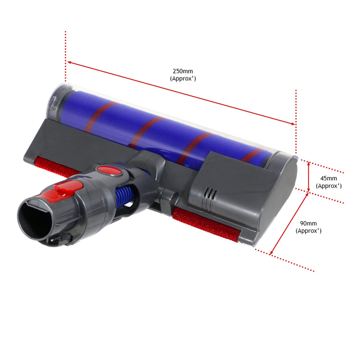 Brush Head for Dyson V11 Outsize V15 Detect Vacuum Cleaner Floor Soft Roller Laser