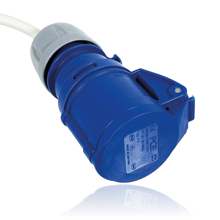 16A Converter Lead 13A Mains Plug Adaptor Caravan 3 Pin Electric Socket Hook-Up