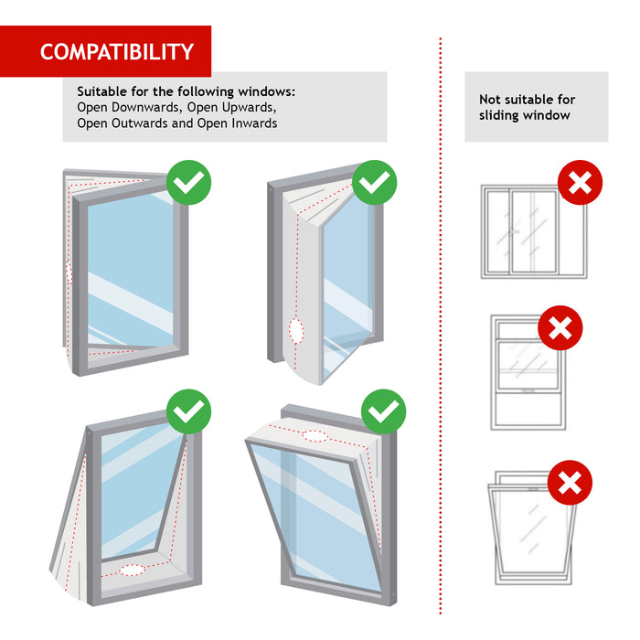 Air Con Window Seal Kit Portable AC Air Conditioning Zip Hose Vent 3m Universal