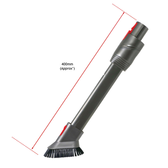 Long Crevice Tool Brush 2-in-1 For DYSON V7 V8 V10 SV10 SV11 SV12 400mm Angled