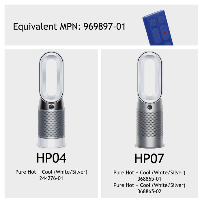 Remote Control for Dyson HP04 HP07 Pure Hot + Cool Fan Heater + Battery