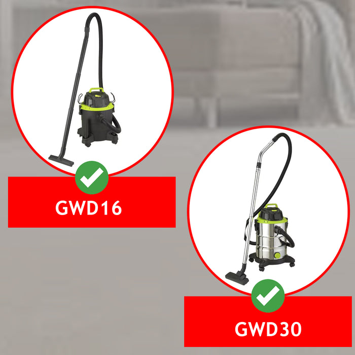 Hose for Argos Guild GWD16 16L GWD30 30L Wet & Dry Vacuum Cleaner 2.5m