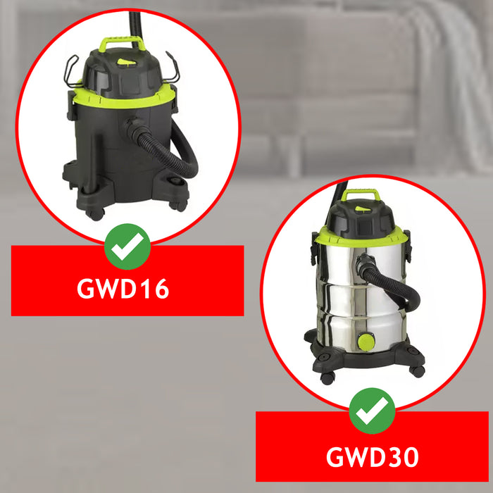 Hose Tool Kit for Argos Guild GWD16 16L GWD30 30L Wet & Dry Vacuum Rod Set 2.5m