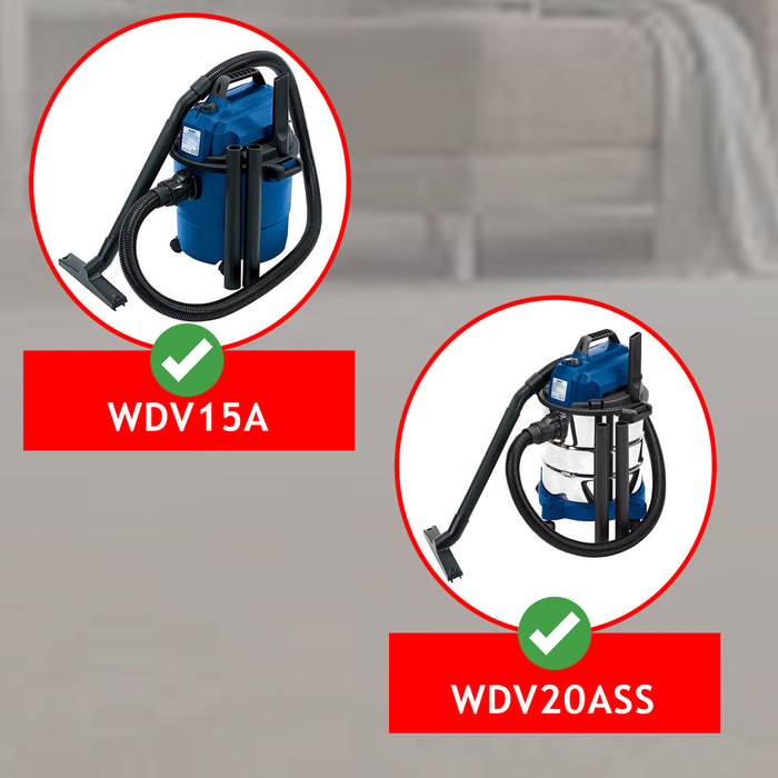 Spare Parts for Draper WDV15A 15L WDV20ASS 20L Wet & Dry Vacuum Cleaner 2.5m Hose