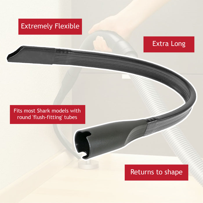 Flexible Crevice Tool for Shark Vacuum HV300 HV320 NV340 NV480 NV600 NV680 NV800 Soft Dusting Brush
