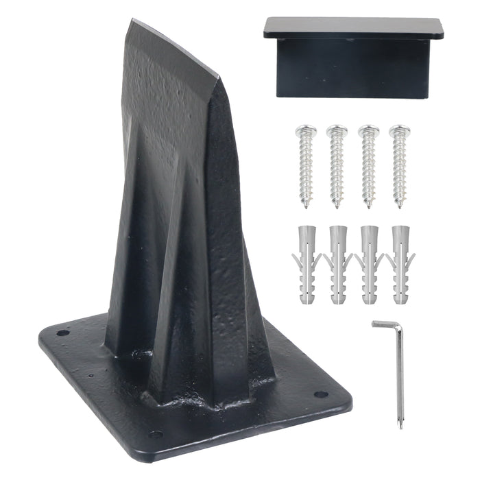 Kindling Splitter Log Wedge Heavy Duty Wood Splitting Firewood Timber Mounted Axe Chisel (Large)