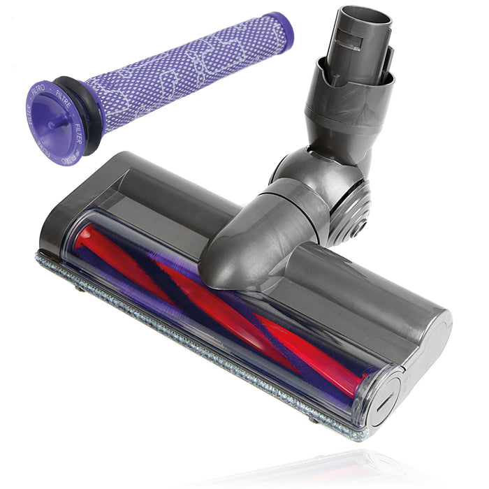 Brush Head for Dyson V6 DC58 DC59 SV03 SV06 Animal Motorhead Bar 949852-05 + Filter