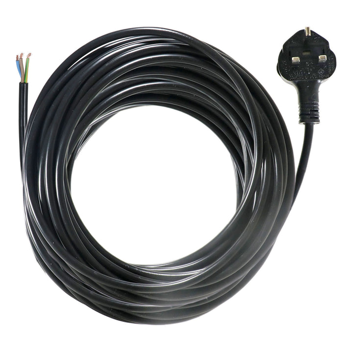 Power Cable for Vacmaster Multi 20 Power 30 PTO Wet & Dry Vacuum 10m 3 Core 13A 1.5mm UK Plug