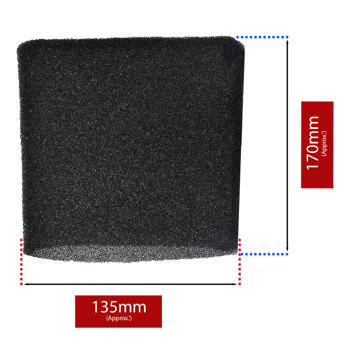 Foam Filter Sleeve for Titan TTB774VAC 16L TTB775VAC 20L TTB776VAC 30L TTB777VAC 40L Vacuum Cleaner - 548KH