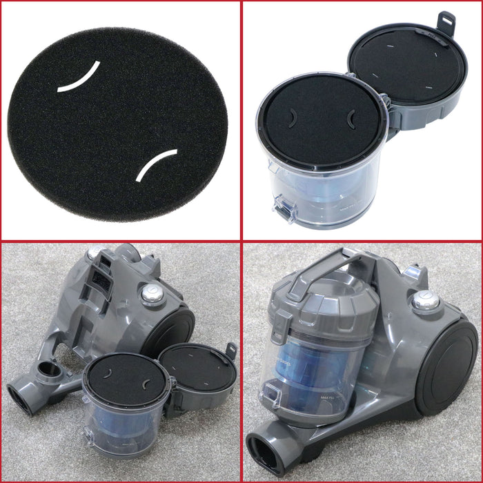 Foam HEPA Filters Kit for AmazonBasics Vacuum Cleaner VCS35B15KC-70EUK ‎15KC-71EU4