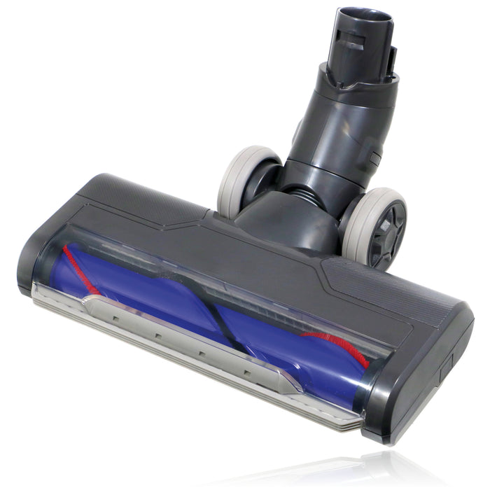 Brush Head for Dyson V6 DC59 Animal Motorhead Motorised Vacuum Turbine Tool (Purple/Red) - includes LED lights