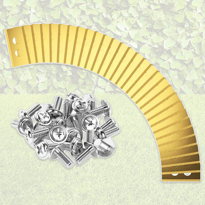 Blades for Kress KR100 KR101E KR110 KR111 KR112 KR113 Robot Lawnmower Titanium Coated KA0002 (Pack of 30 + Screws + Case)
