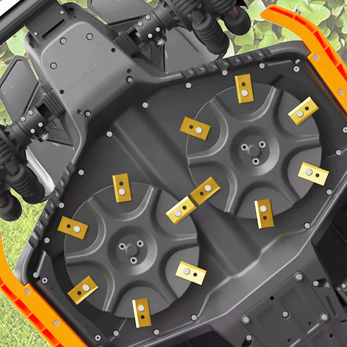 Blades for Mammotion Luba AWD Yuka Mini Robot Lawnmower Titanium Coated MTL23BLD0001 (Pack of 24 + Screws + Case)