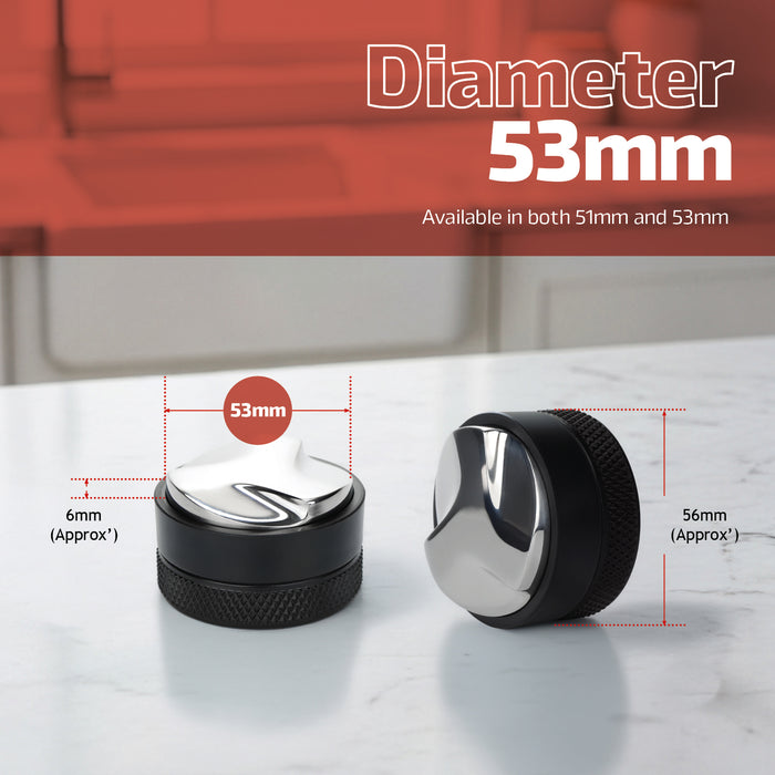 Coffee Distributor 53mm Espresso Coffee Adjustable 6-10mm Leveler Distribution