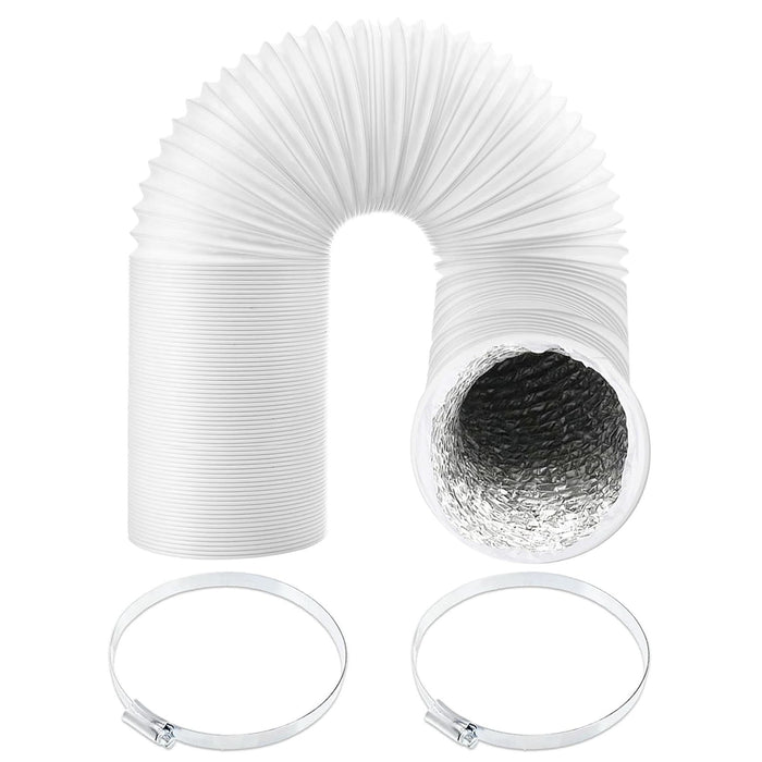 Cooker Hood Vent Hose 5" 6m Universal Aluminium Foil Insulated Extractor Pipe + Clips