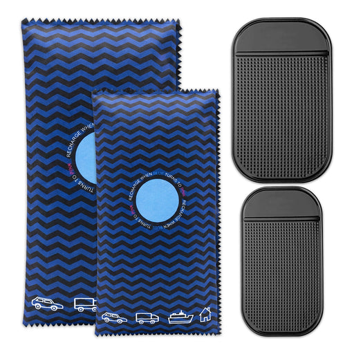 Reusable Dehumidifier Car Home Moisture Absorber Silica Gel Desiccant Bags with Non-Slip Mats (350g + 1KG)