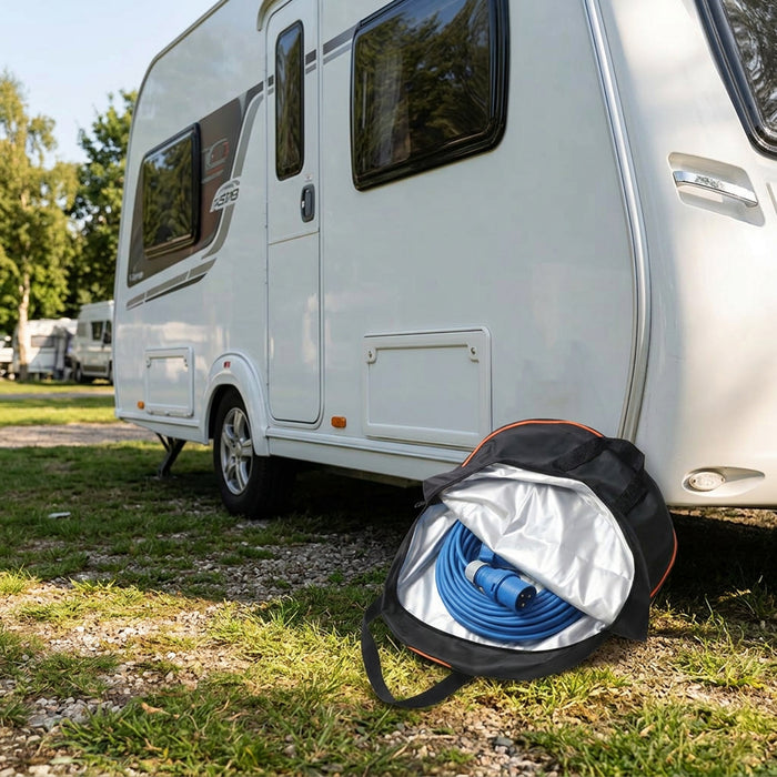 Caravan Cable Storage Bag Electric Hook Up Lead Carry Organiser Campervan 30m
