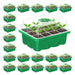 Seed Starting Propagator Tray Garden Plant Seedling Germination Starter Grow Kit (Pack of 20, 240 Cells)