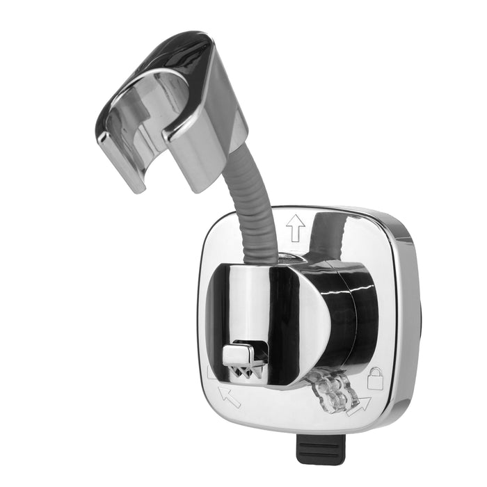 Shower Head Holder with Suction Cup Flexible Position Tool-Free Install Hook