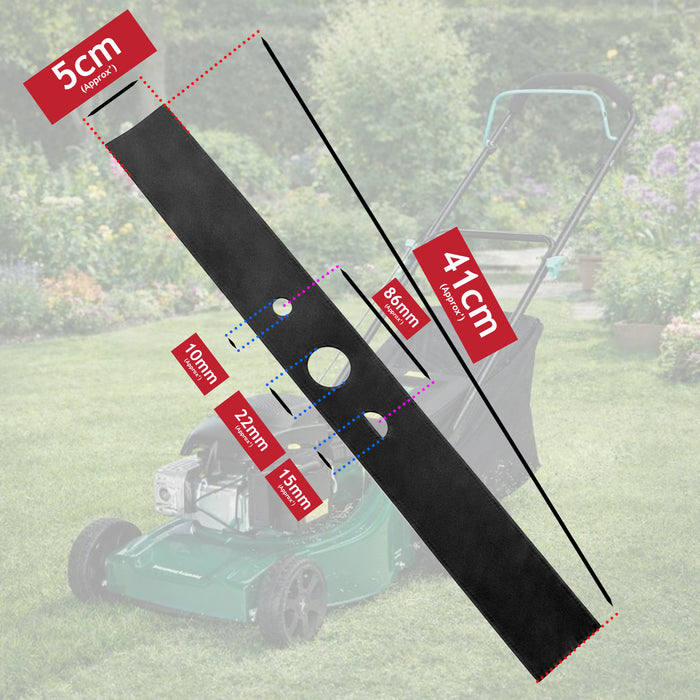 Lawnmower Blade for McGregor 41cm MPP12941 MPSP12941 XSS41E XSZ41E 933206 16" + Sharpener