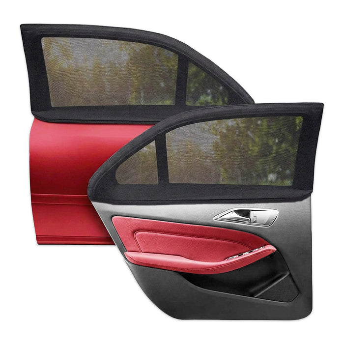 Universal Car Rear Window Shades Sun Glare Protection Back Passenger Seat Privacy Shade (Pack of 2)
