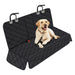 Universal Car Rear Seat Cover Waterproof Interior Upholstery Protector with Dog Collar Strap Restraint