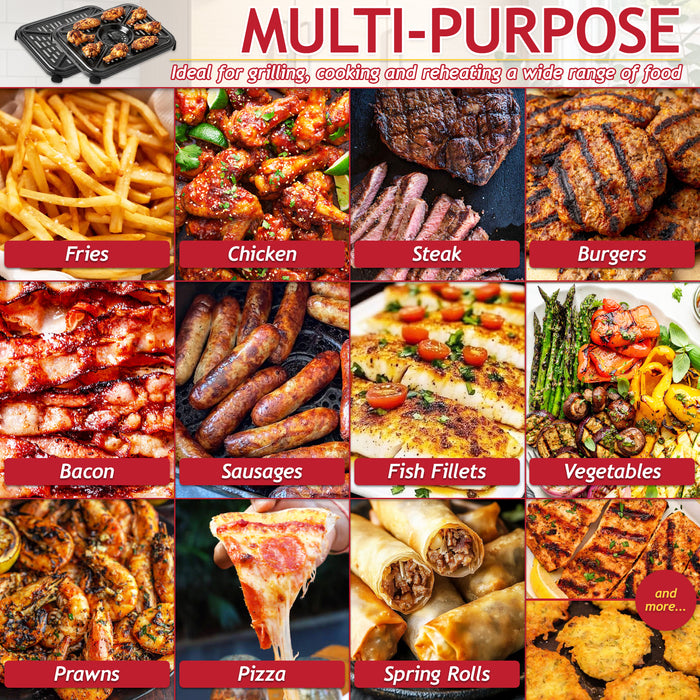 Grill Plate Crisper Trays for Ninja AF400UK DZ400UK DZ401 DZ550 Foodi MAX 9.5L 10QT Air Fryer (Pack of 2)