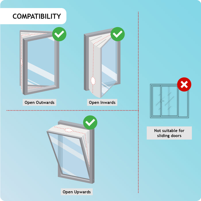 Air Con Window Seal Kit for Velux Air Conditioning Zip Hose Vent 2m AC (2 Pack)