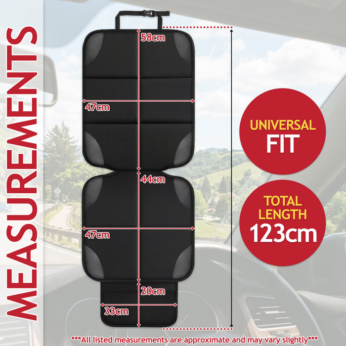 Universal Car Seat Cover Protector with Storage Pockets for Child Seats Dogs Kids Pets