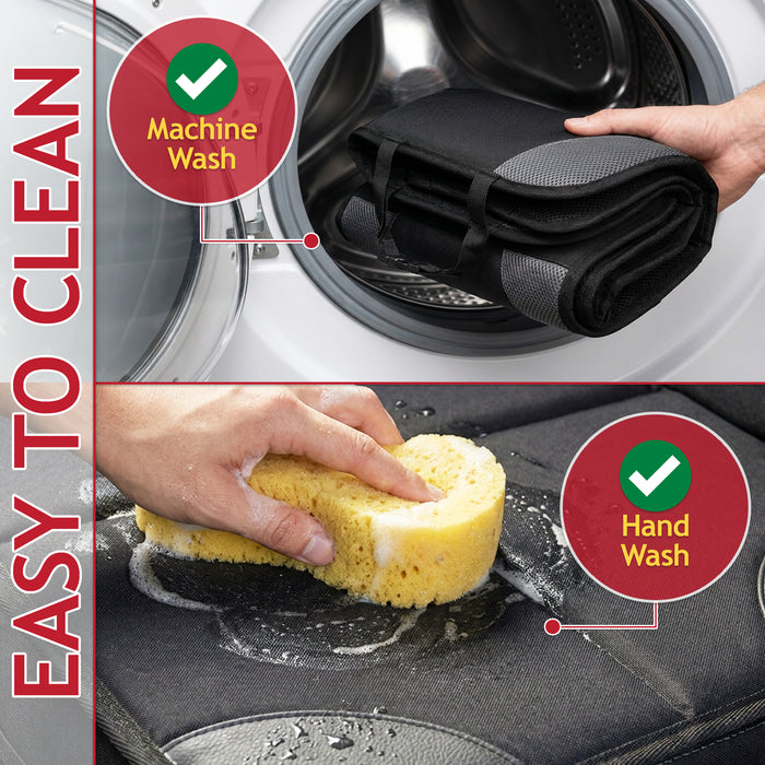 Universal Car Seat Cover Protectors with Storage Pockets for Child Seats Dogs Kids Pets (Pack of 2)