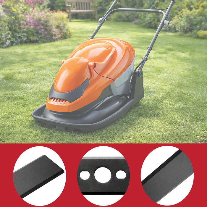 Blade for Flymo Lawnmower 30cm FLY004 Easi Glide 300 Hover Micro Compact Hover Vac 280 + Sharpener