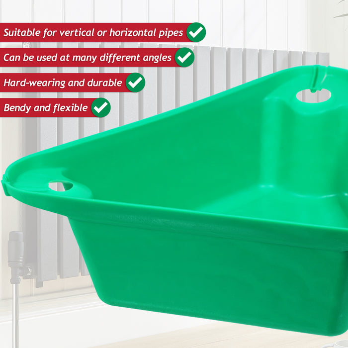 Radiator Draining Tub Flexible Rubber Plumbing Water Holder Catcher (1.4 Litre)