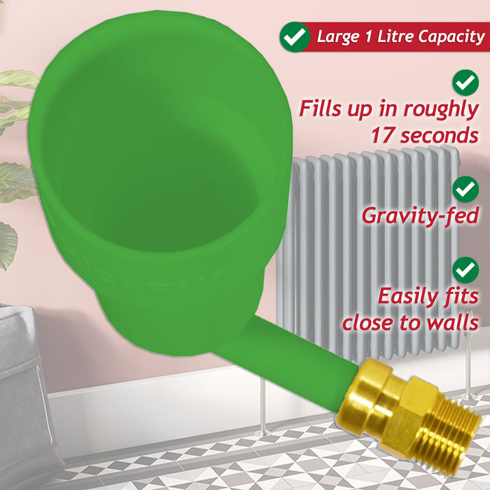 Central Heating Sludge Remover Concentrate Liquid (500ml Bottle) + Radiator Dosing Funnel Tool + Draining Tub