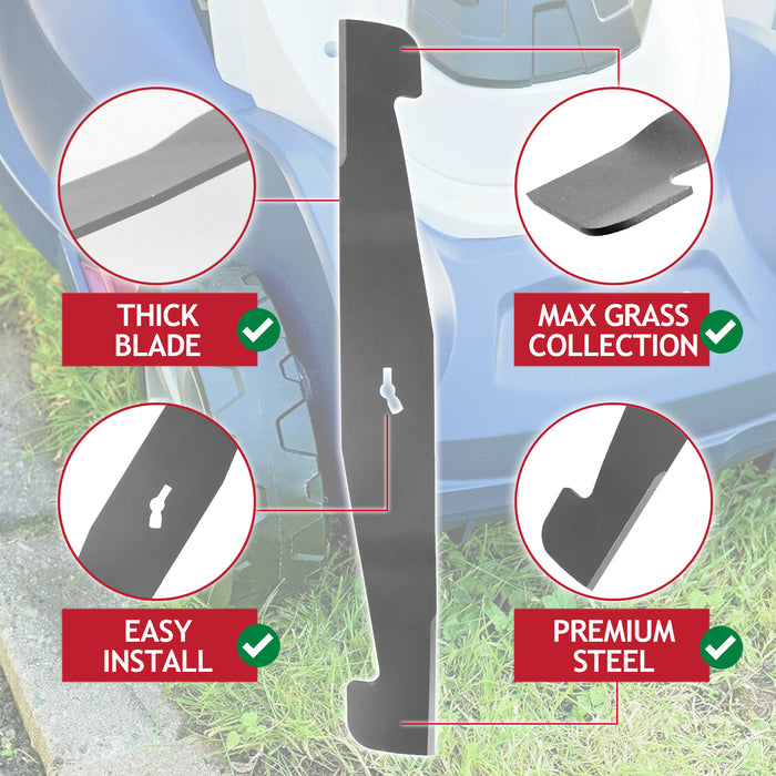 Metal Blade for Spear & Jackson S1740ER S4040X2CR Lawnmower (40cm, Pack of 2)