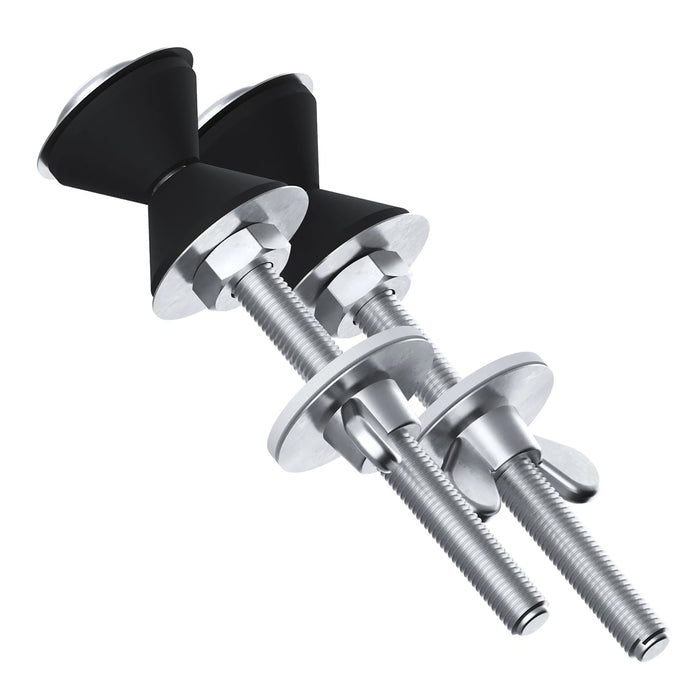 Toilet Cistern Seal Kit 100mm M6 Bolt Through 1.5" Rubber Dome 2" Foam Washer Set