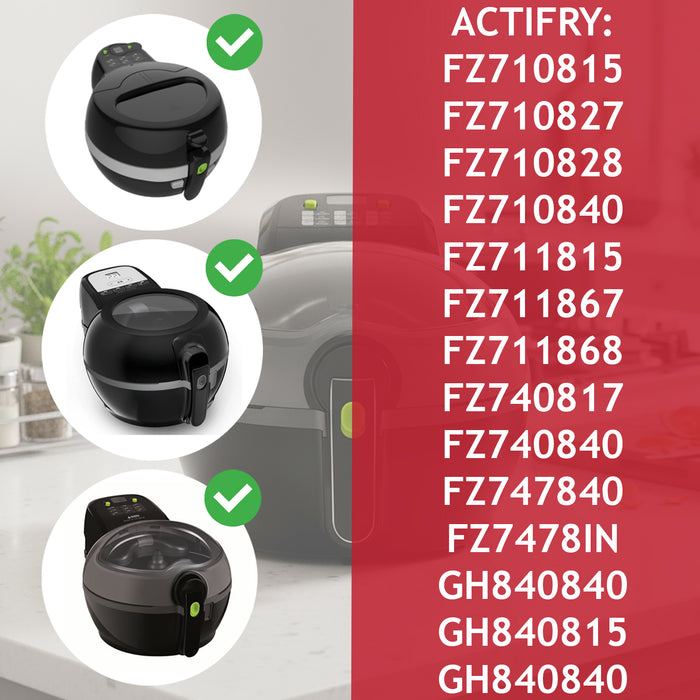 Replacement Handle for Tefal Actifry Air Fryer (Green / Black)
