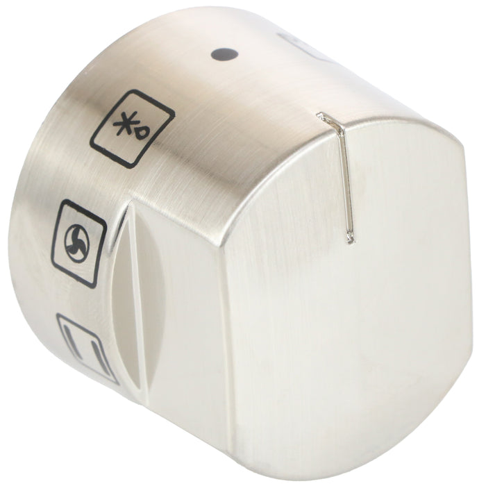 Oven Control Knob Function Selector Switch For Belling Cooker Hob (Pack of 1, Silver)