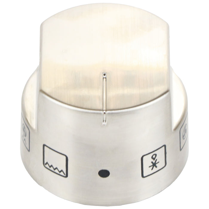 Oven Control Knob Function Selector Switch For Belling Cooker Hob (Pack of 1, Silver)