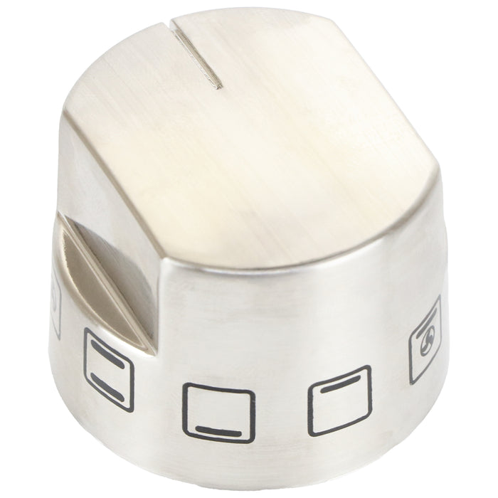 Oven Control Knob Function Selector Switch For Belling Cooker Hob (Pack of 1, Silver)