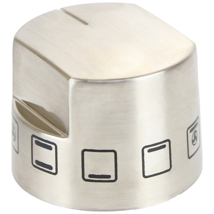 Oven Control Knob Function Selector Switch For Belling Cooker Hob (Pack of 1, Silver)