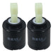 Mixer Tap Cartridge 30mm Single Monobloc Sink Basin Bath Hot Cold Water Valve (Pack of 2)
