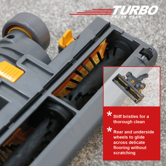 Turbo Brush Head for Numatic Henry Vacuum Cleaners 32mm Floor Turbine Tool
