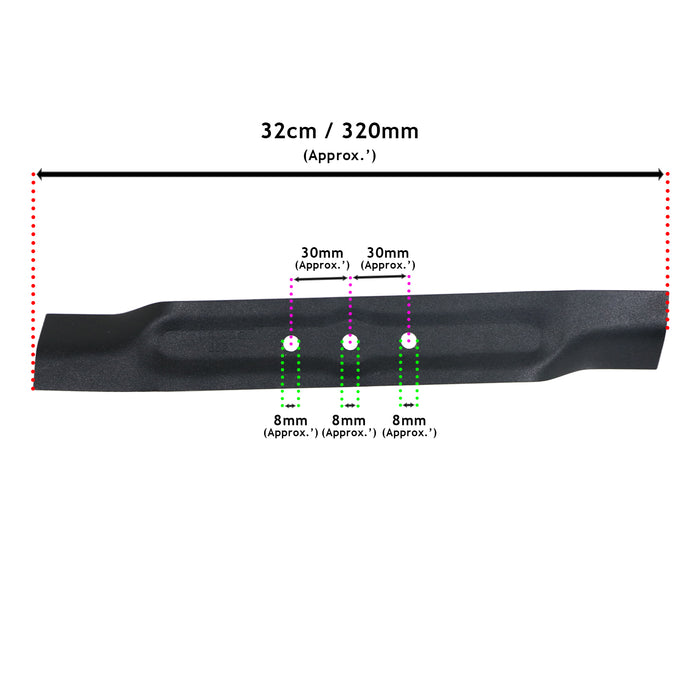 Blade for Bosch Rotak 32 32R 320 Ergoflex 320C 32cm Lawnmower Rotary Cutter