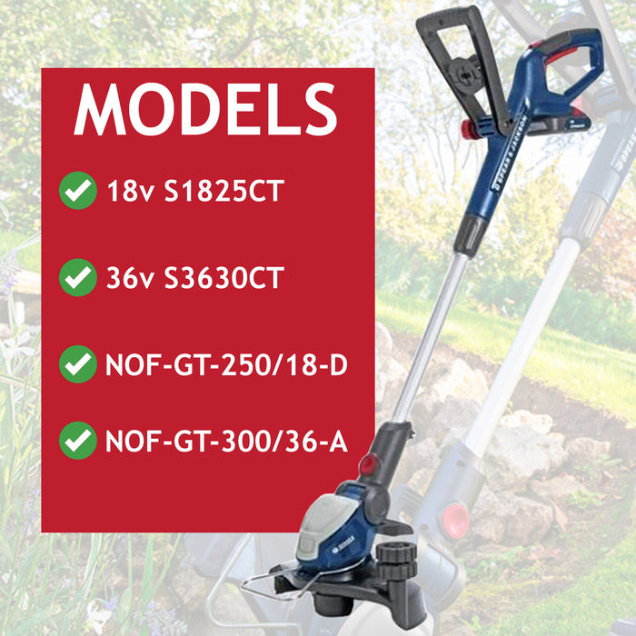 Spool Line for Spear & Jackson Trimmer + Cover 18v CGT18 S1825CT 36v S3630CT