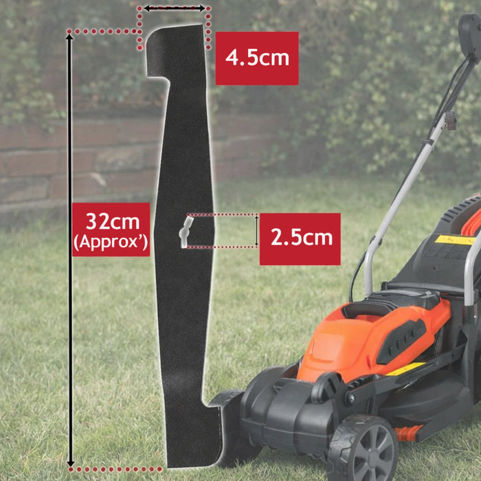 Blade for Yard Force LMG32 / LTG30 Lawnmower 32cm Metal Grass Mower Cutter