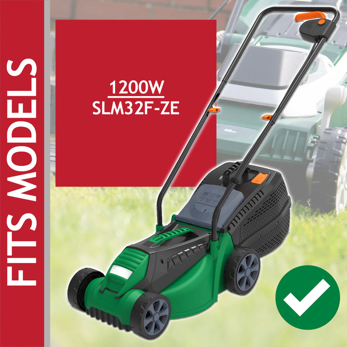 Metal Blade for Aldi Ferrex 1200W SLM32F-ZE Lawnmower 32cm Powder Coated Steel Grass Cutter