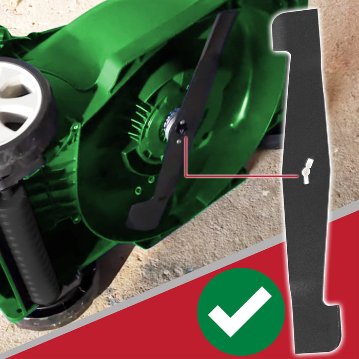 Metal Blade for Aldi Ferrex 1200W SLM32F-ZE Lawnmower 32cm Powder Coated Steel Grass Cutter
