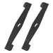 Metal Blade for Hyper Tough SLM32F-ZE Lawnmower 32cm Powder Coated Steel Grass Cutter (Pack of 2)